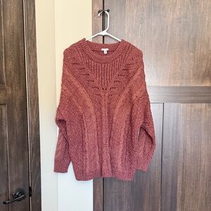 Urban Outfitters Madison Ecote Cable Knit Crewneck Sweater Size Medium NWT